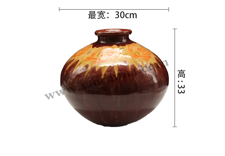 三彩陶罐尺寸
